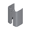 PAIRE POIGNEES AILERON HT200MM N-6821-P0073  ALU RAL 9006 SAT