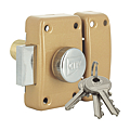 PAIRE VERROUS CITY A BOUTON BRONZE OR GB S ENTROUVR C 45 MM