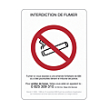 Panneau interdiction de fumer