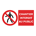 Panneau "Chantier interdit au public" photo du produit