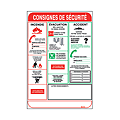 Panneau de consignes de sécurité