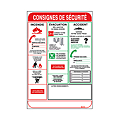 Panneau de consignes de sécurité