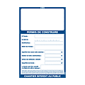 Panneau de permis de construire photo du produit