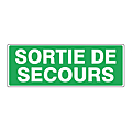 Panneau d'évacuation