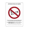 Panneau interdiction de fumer photo du produit