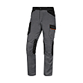 PANTALON DE TRAVAIL HIVER DOUBLURE COTON/FLANELLE-MACH 2 GRIS/ORANGE T L