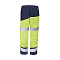 PANTALON FLUO SAFE XP POCHES GENOUX HAUTE VISIBILITE JAUNE/MARINE 40/42