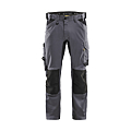 PANTALON STRETCH 2D 1751 GRIS T.42 63% POLYESTER 33% COTON 4% ELAST, 260 G