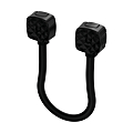 PASSE CABLE EFLEX1-N NOIR EN APPLIQUE DIAM INTERIEUR 13MM RESSORT INOX