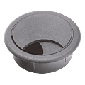 Passe-câble rond à encastrer avec cache PC photo du produit