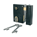 PENE DT 1/2 TOUR ENCLOISONNE VERTICAL A FOUILLOT 2 CLES EN 70 MM DROITE