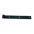 PENTURE DROITE NOIRE LONG 600 MM FER 40 X 6 OEIL 14 MM BOUT CARRE