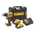 PERCEUSE VISSEUSE COMPACTE XR BRUSHLESS AVEC 2 BATT 18V 5AH, CHARGEUR, EN TSTAK