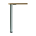PIED DE TABLE 60 X 870 MM REGLAGE 30 MM ACIER BROSSE