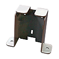 PIED SUPPORT DE SOL EN ACIER BLANC POUR VENTOUSE VEL BOITIER ACIER OU PVC