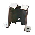 Pied support de sol pour ventouse de rétention métal ou PVC, boîtier rectangle en acier couleur blanc