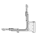 Pivot de compas cintrée axe 13 mm, recouvrement 18 mm