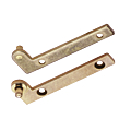 Garniture de 2 pivots de meuble coudées