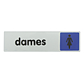 PLAQUE 170X40 PLEXI COULEUR DAMES 