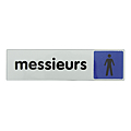 PLAQUE 170X40 PLEXI COULEUR MESSIEURS 
