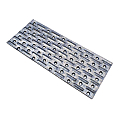PLAQUE D'ASSEMBLAGE STRIEE EN 106X50MM 