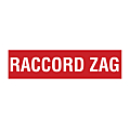 PLAQUE DE SIGNALISATION PVC 250 X 70 RACCORD ZAG