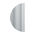PLAQUE DEMI LUNE  INOX POLI F17 ADHESIVE PERCEE POINTE CHANT ADOUCIS 300X150X1