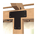 PLAQUE EN T 190x190 NOIRE 