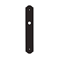 PLAQUE FRANCE FER NOIR 240 X 40 MM EA 195/70MM TROU DE BEQUILLE
