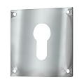 PLAQUE INOX POLI 65 X 65 MM  CLE I 