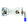 Raccord platine double à compression