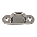 PLATINE OEIL INOX ENTRAXE 17MM DIM 60X20MM