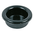 POIGNEE CUVETTE PLASTIQUE RONDE 30MM NOIRE 30P3