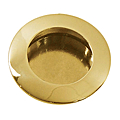 POIGNEE ENCASTREE ZAMACK RONDE LAITONNE Ø PERCAGE 35 MM Ø 40 MM