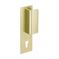 POIGNEE TIRAGE REVERS. SUR PLAQUE H.120 250 X 70 X 2 CHAMPAGNE TROU CYINDRE