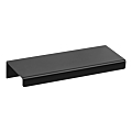 POIGNEE WAY ALUMINIUM NOIR MAT LONG 100MM  PROF 38MM   HAUT 17MM