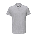 POLO GRIS CHINE TAILLE L 100 % COTON 180 GR