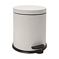 POUBELLE ACIER BLANC A PEDALE 5 LITRES 