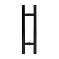 PRE POIGNEES BATON MARECHAL Ø32  DOUBLE EA FIX 1200 HT 1400 SUP DROITS INOX NOIR
