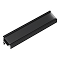 PROFIL ALU NOIR APPLIQUE CHANT INCLINÉ+ DIFFUSEUR NOIR CORNER10.V2 LG.3M