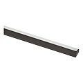 PROFIL ALUMINIUM MECCANO 3 EN APPLIQUE INCLINEE LONG 3000MM NOIR MAT