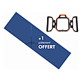 PROJECTEUR LED PORTABLE 3 VOLETS 140W 15600 LUMEN IP54 3 M CABLE + PIETEMENT