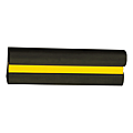 Protection plate pargom noir/jaune avec fer plat en 2m
