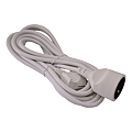 RALLONGE ELECTRIQUE INTERIEUR 5 M BLANC CABLE 3 X 1,5 MM 10/16 A 230 VOLTS - NF