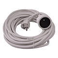 RALLONGE ELECTRIQUE INTERIEUR 10 M BLANC CABLE 3 X 1,5 MM  10/16 A 230 VOLTS - NF