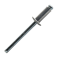 RIVET ALU TIGE ZINGUEE EN 4,8 X 25 MM TETE PLATE STANDARD
