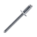 Rivet aveugle ouvert Alfo tête plate photo du produit
