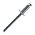 RIVET ECLATE ALU/AC TETE PLATE Ø 4,8X20 MM EP SERRAGE 10-14MM