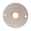 ROSACE RONDE Ø 40 TROU DE BEQUILLE Ø14 ARGENT F1 PERCEE FRAISEE