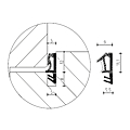 ROULEAU DE JOINT SUR OUVRANT BRUN TPE RAIN 5MM HAUT 12MM EN 100 M
